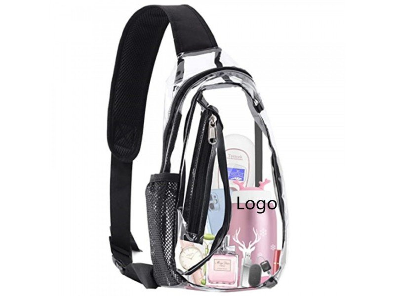 Lightweight PVC sling bag with adjustable strap for daily use