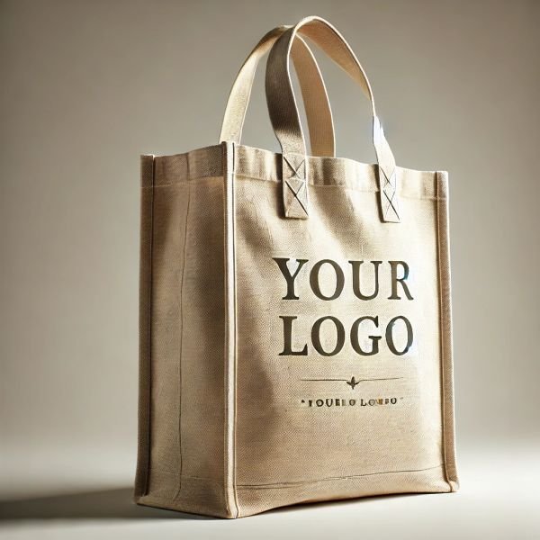 Promotional reusable grocery bags used as giveaways at a trade show