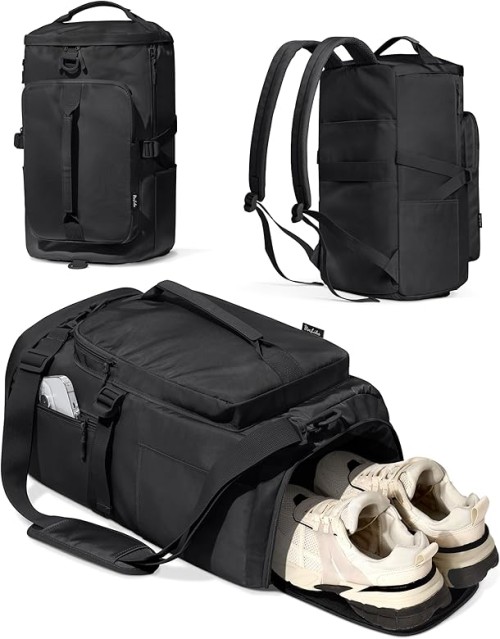 Comparison of gym backpack with shoe compartment vs traditional gym bag