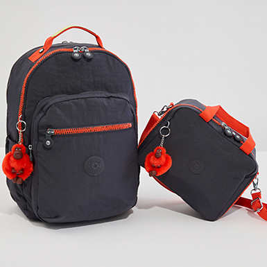 A backpack set paired with an insulated lunchbox for school or work